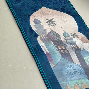 Ma'athen Blue Prayer Carpet