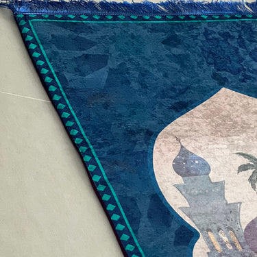 Ma'athen Blue Prayer Carpet